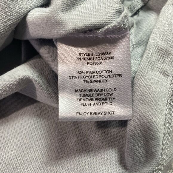 LINKSOUL Astoria Polo Shirt Golf Performance All Over Print Stretch Mens L Blue - Picture 10 of 10